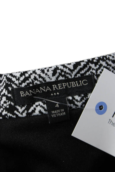 Banana Republic Womens Multicolor Herringbone Pencil Skirt Polyester Zip Size 4