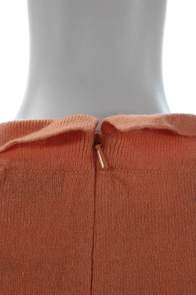 Odille Anthropologie Women Orange Rayon Mock Neck Vest Size XS