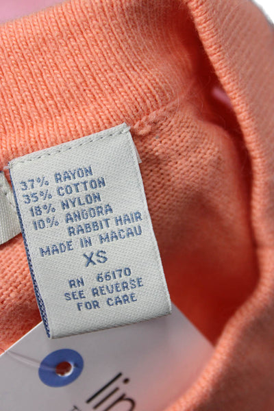 Odille Anthropologie Women Orange Rayon Mock Neck Vest Size XS