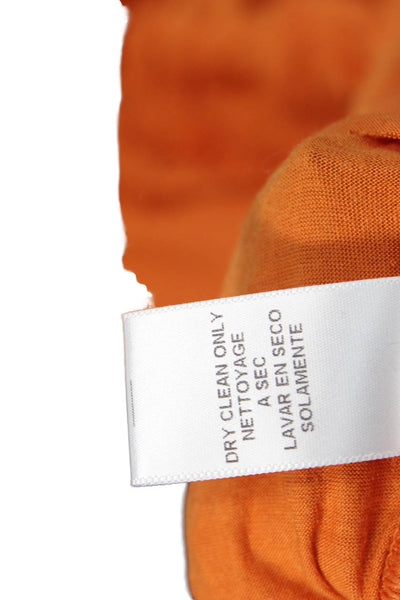 BCBGMAXAZRIA Women Peasant Skirt Orange Rayon Mini Size XS