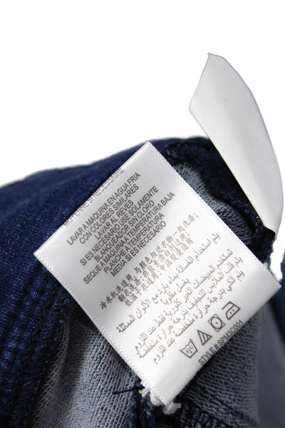 BCBGMAXAZRIA Women Bandage Mini Skirt Blue Striped Cotton Size S