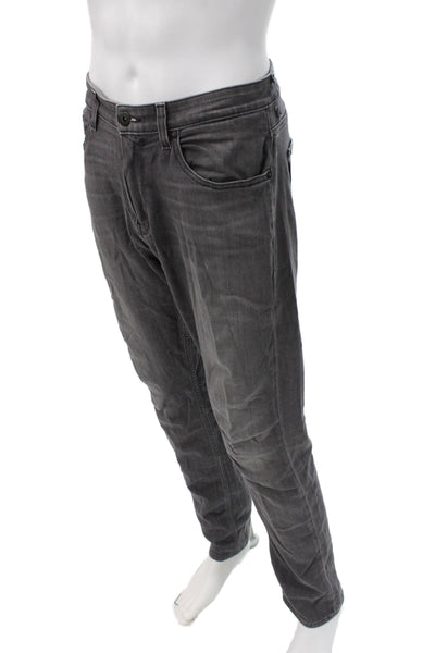 Paige Mens Slim Gray Viscose Jeans Size 34