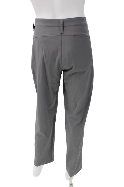 Z By Zella Mens Chino Pants Gray Polyester Button Closure Size 33