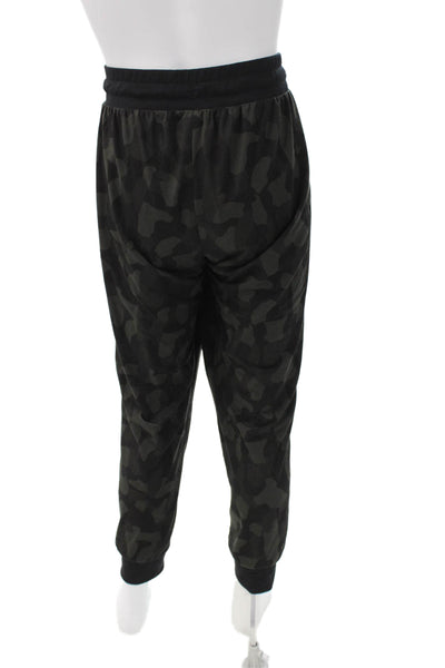 Zella Mens Camouflage Polyester Jogger Pants Black Pull On Size XL