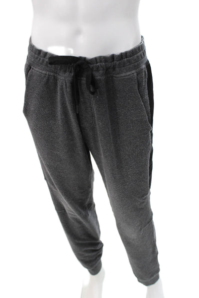 Lululemon Mens Gray Cotton Jogger Pants Drawstring Inseam 32 Size XL