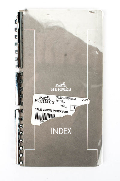 Hermes Unisex Gray Vision Index Pad Refill Booklet NWOT