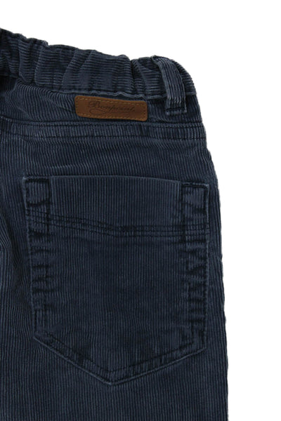 Bonpoint Boys Cotton Stretch Casual Ankle Straight Pants Blue Size 4