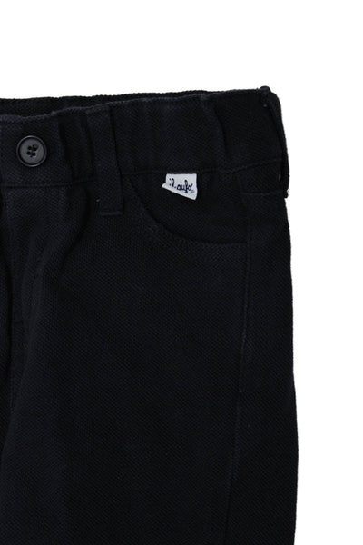 Il Gufo Boys Cotton Stretch Straight Casual Ankle Pants Blue Size 4