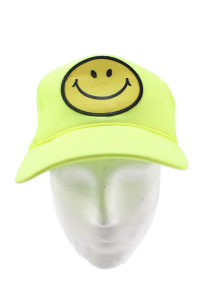 Aviator Nation Womens Vintage  Trucker Hat Neon Yellow
