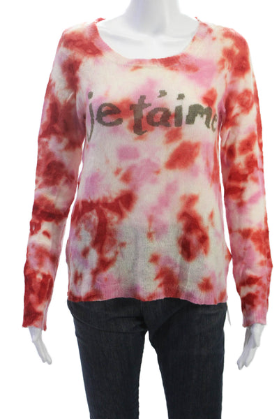Calypso Saint Barth Womens Multicolor Tie Dye Cashmere Pullover Sweater Size S