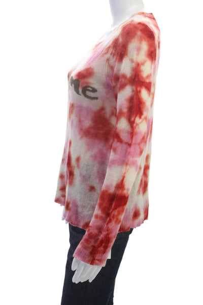 Calypso Saint Barth Womens Multicolor Tie Dye Cashmere Pullover Sweater Size S