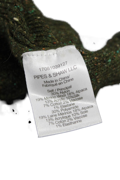 Veronica Beard Women Green Camo Cowl Neck Pullover Sweater Long Sleeve Size S