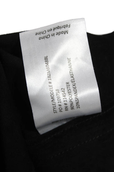 Blank NYC Unisex Adults Black Collared Basic Jacket Long Sleeve Size S