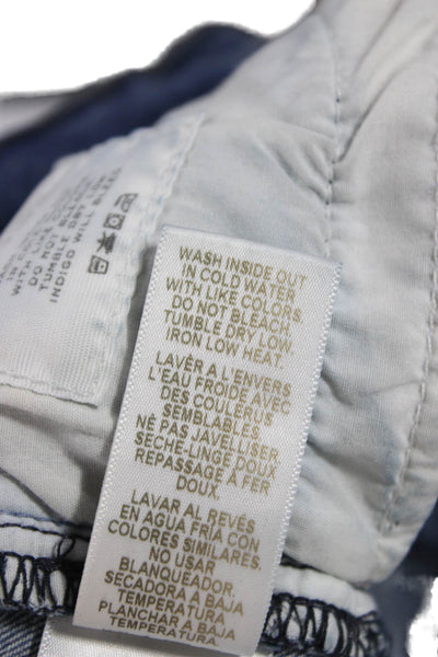 Frame Women Skinny Jeans Blue Cotton Blend Low Rise Size 26