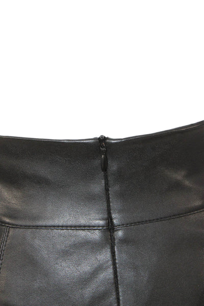 Bailey 44 Womens Straight Pencil Skirt Black Polyurethane Size XS