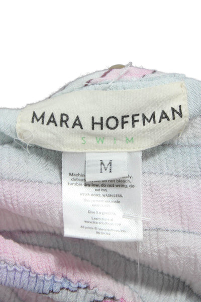 Mara Hoffman Women Off Shoulder Cropped Blouse Multicolor Viscose Size M