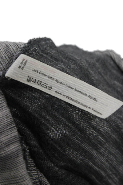 FP Beach Womens Gray Cotton Cowl Neck Tunic Pullover Long Sleeve Size M