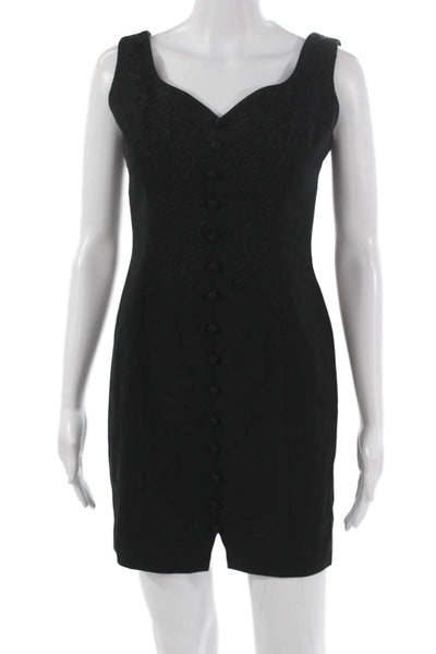 Laundry by Shelli Segal Women Sheath Dress Black Sweetheart Mini Size 4