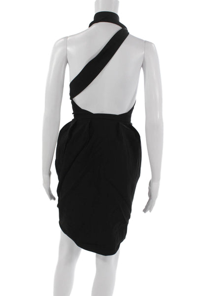 Preen By Thornton Bregazzi Womens Mini Black Halter Sleeveless Dress Size S