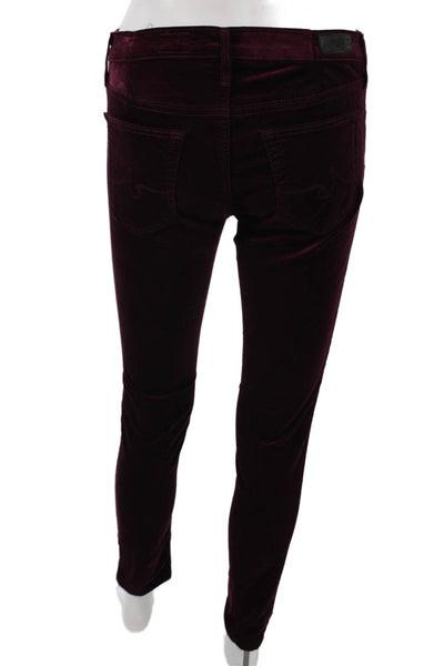 AG Women Red Ankle Pants Cotton Inseam 28 Size 27