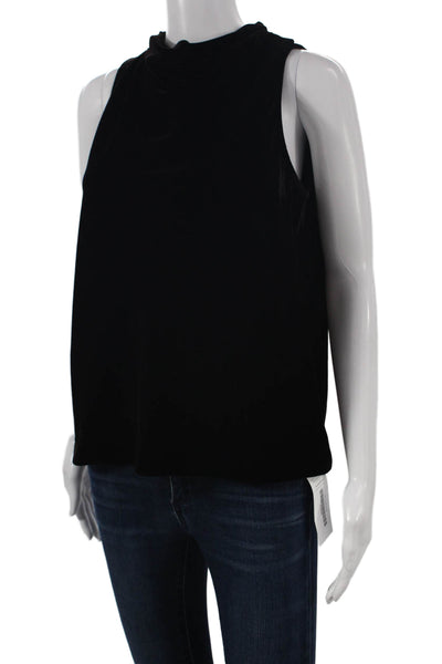 Theory Womens Black Polyester Cowl Neck Sleeveless Basic Tank Size 0P