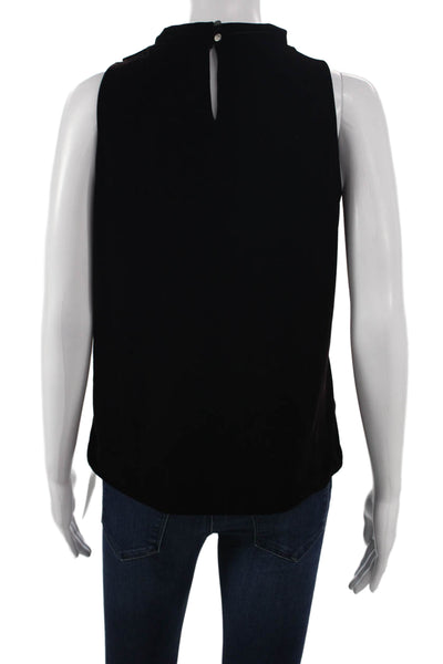 Theory Womens Black Polyester Cowl Neck Sleeveless Basic Tank Size 0P