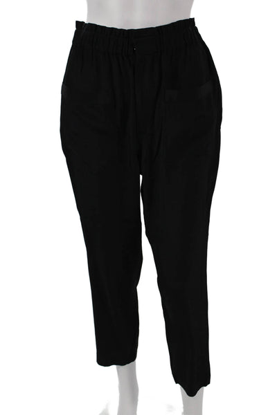 Marc By Marc Jacobs Women Silk Ankle Pants Black Size 6