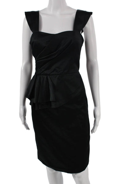 Temperley London Women Pencil Dress Black Knee Length Size 8