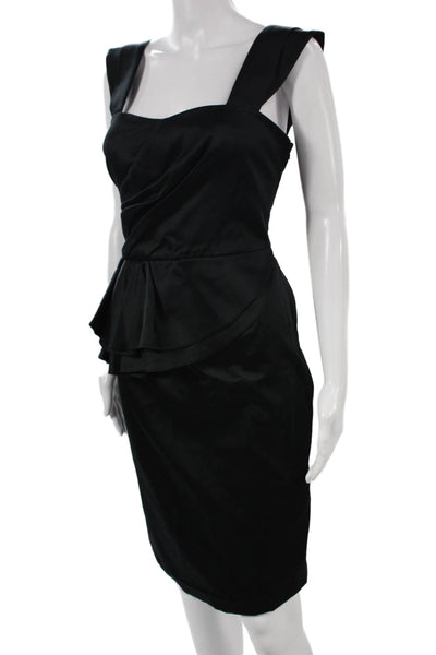 Temperley London Women Pencil Dress Black Knee Length Size 8
