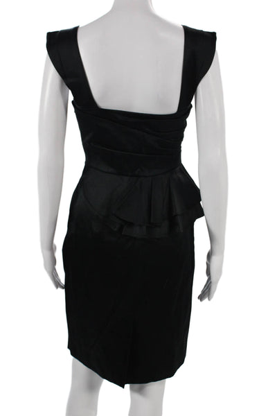 Temperley London Women Pencil Dress Black Knee Length Size 8