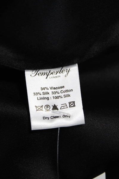 Temperley London Women Pencil Dress Black Knee Length Size 8