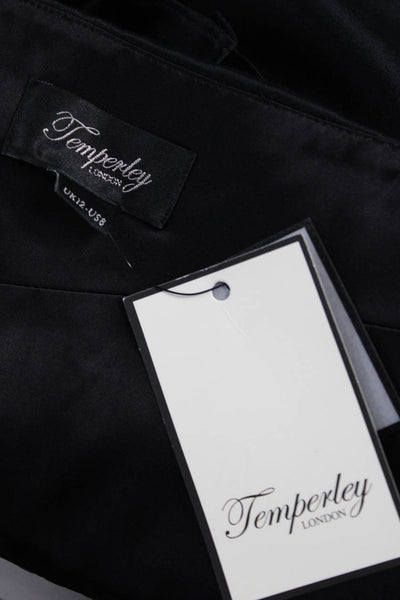 Temperley London Women Pencil Dress Black Knee Length Size 8