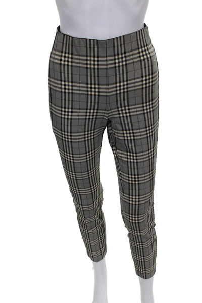 Rag & Bone Women Gray Plaid Dress Pants Zip Polyamide Size 4