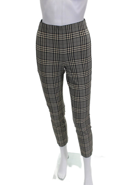 Rag & Bone Women Gray Plaid Dress Pants Zip Polyamide Size 4