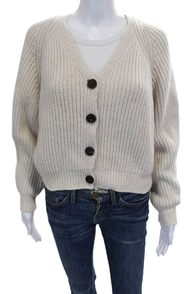 Rails Womens Cardigan V-Neck Long Sleeve Ivory Size XS