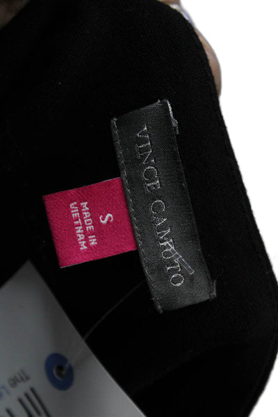 Vince Camuto Women Black Straight Pencil Skirt Pull On Viscose Size S