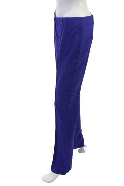 Marccain Womens Dress Pants Purple Button Viscose Size 4
