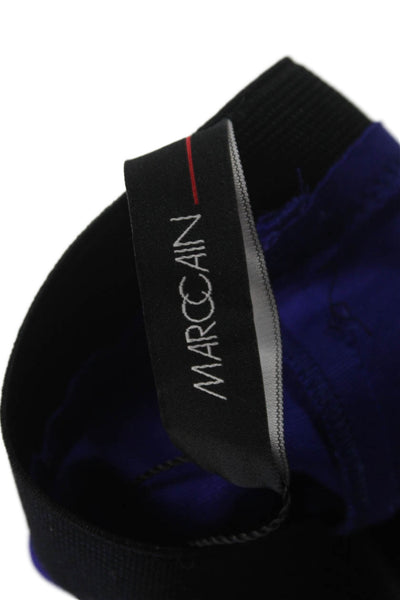 Marccain Womens Dress Pants Purple Button Viscose Size 4
