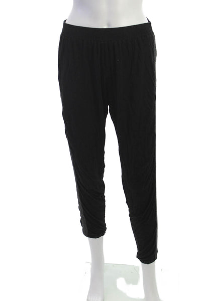 Bella Luxx Women Harem Pants Black Rayon Pull On Size S