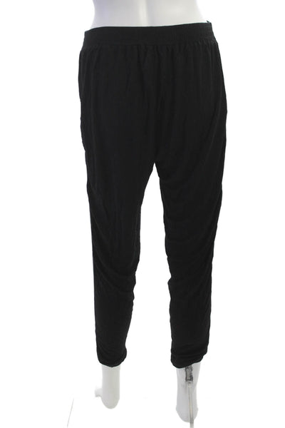 Bella Luxx Women Harem Pants Black Rayon Pull On Size S