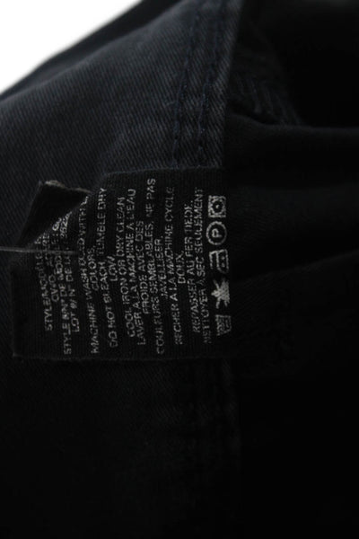Theory Mens Black Chino Pants Button Closure 97% Cotton 3% Elastane Size 36