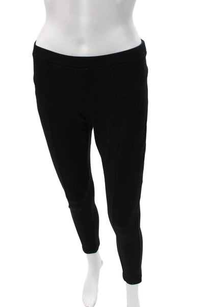 Theory Women Black Viscose Ankle Leggings Size S