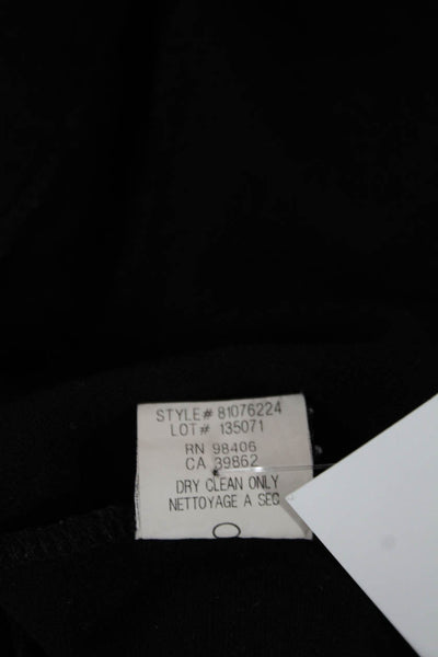 Theory Women Black Viscose Ankle Leggings Size S