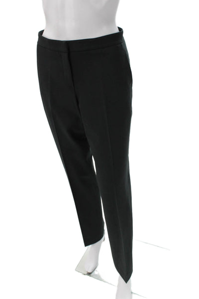 Theory Women Ankle Pants Black Polyester Zip Size 8