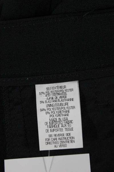 Theory Women Ankle Pants Black Polyester Zip Size 8