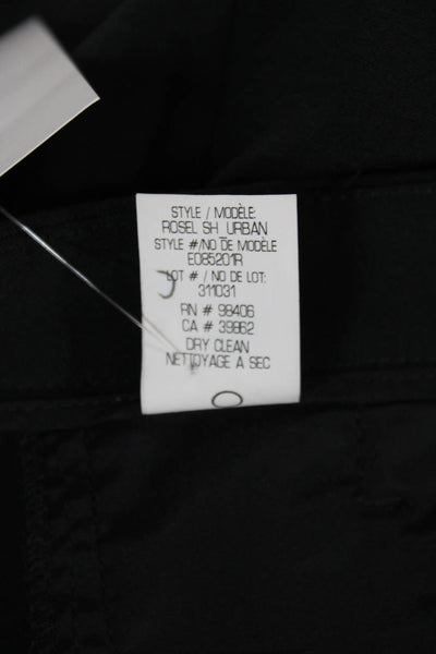 Theory Women Ankle Pants Black Polyester Zip Size 8