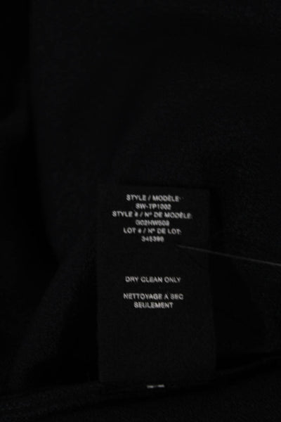 Helmut Lang Women Tunic Sleeveless Scoop Neck Black Viscose Pullover Size S