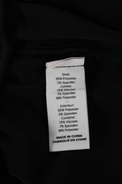 Cinq à Sept Women Black Polyester Boat Neck Long Sleeve Basic Blouse Size XS
