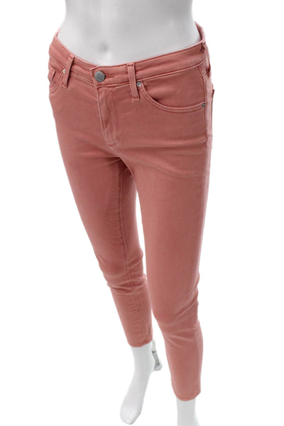 AG Adriano Goldschmied Womens Skinny Pink Jeans Cotton Size 26