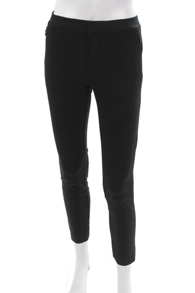 Club Monaco Women Ankle Pants Black Cotton Pull On Size 00